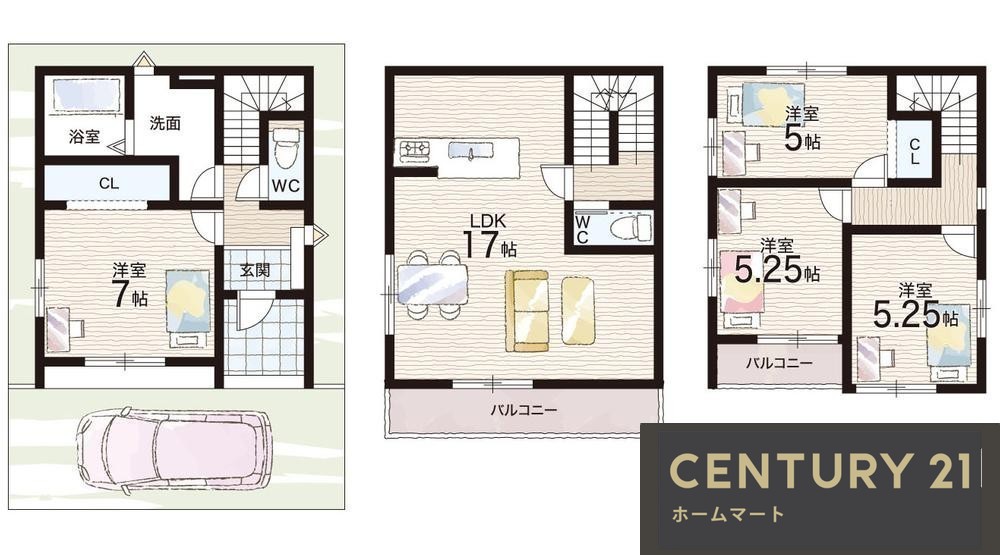 新築戸建 一戸建て池田本町（寝屋川市駅） 3498万円の詳細情報 大阪府寝屋川市池田本町 写真5 センチュリー21ホームマート