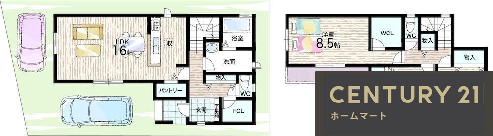 新築戸建 一戸建て小川１（恵我ノ荘駅） 3290万円～3590万円の詳細情報 大阪府松原市小川１ 写真12 センチュリー21ホームマート