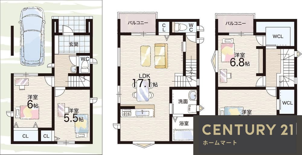 新築戸建 NEW一戸建て山本町北７ 2780万円の詳細情報 大阪府八尾市山本町北７ 写真12 センチュリー21ホームマート
