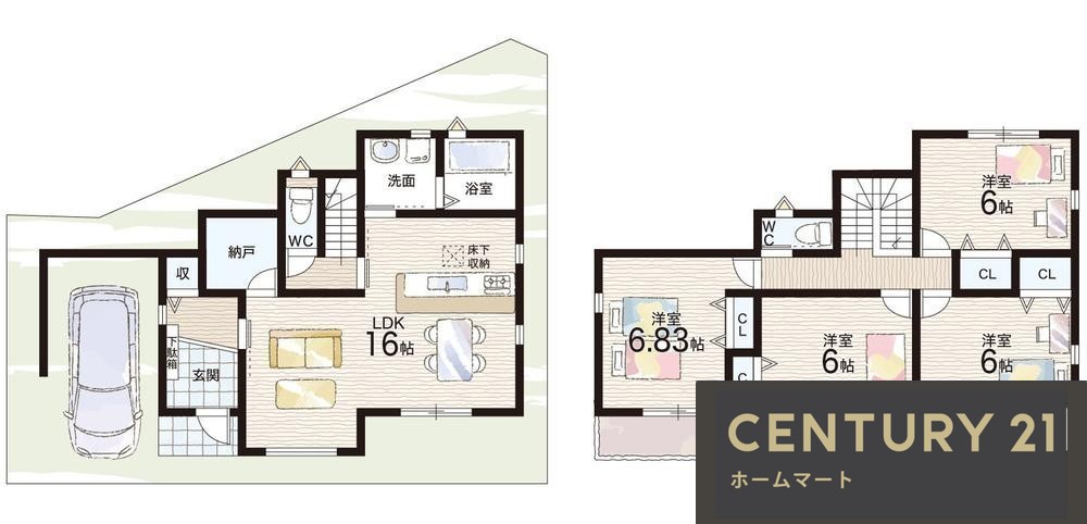 新築戸建 一戸建て池之宮２ 3680万円の詳細情報 大阪府枚方市池之宮２-11-60 写真5 センチュリー21ホームマート