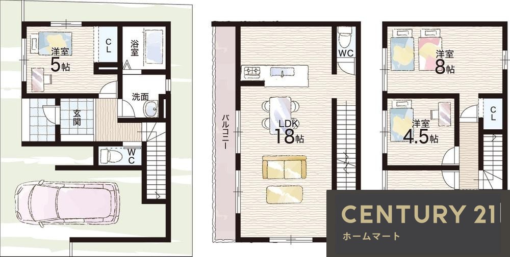 新築戸建 一戸建て春日町（寝屋川市駅） 3598万円・3798万円の詳細情報 大阪府寝屋川市春日町 写真8 センチュリー21ホームマート