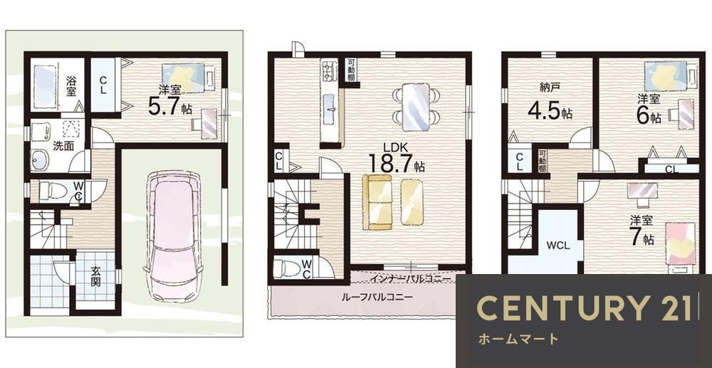 新築戸建 NEW一戸建て上尾町３ 3580万円の詳細情報 大阪府八尾市上尾町３ 写真12 センチュリー21ホームマート