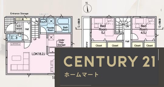 新築戸建 NEW一戸建て長尾台１（長尾駅） 3580万円・3680万円の詳細情報 大阪府枚方市長尾台１ 写真9 センチュリー21ホームマート