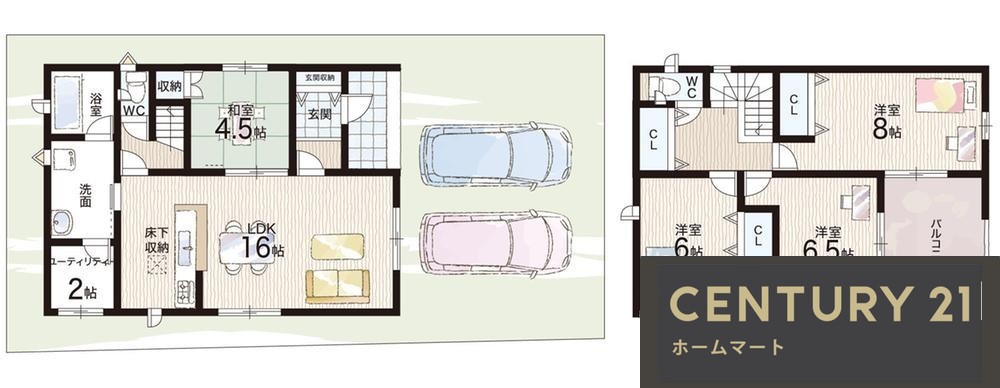 新築戸建 NEW一戸建て大和高田市市場 全5邸 一戸建て第13期の詳細情報 奈良県大和高田市大字市場 写真16 センチュリー21ホームマート