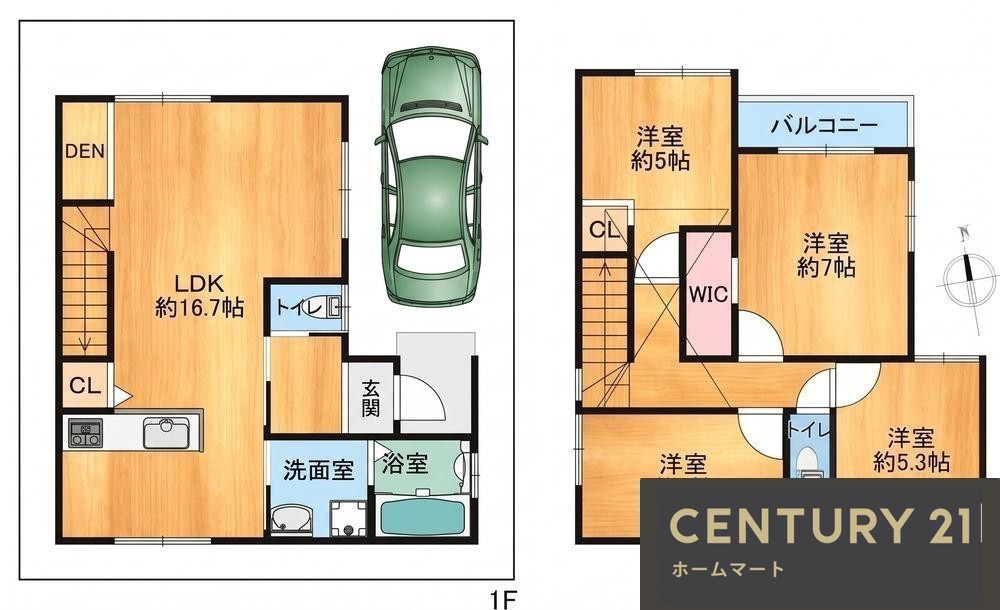 新築戸建 NEW一戸建て伊加賀栄町（枚方公園駅） 3899万円の詳細情報 大阪府枚方市伊加賀栄町 写真15 センチュリー21ホームマート