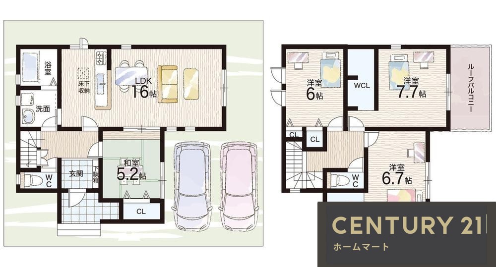 新築戸建 NEW一戸建て菖蒲町２（橿原神宮前駅） 3180万円・3380万円の詳細情報 奈良県橿原市菖蒲町２ 写真15 センチュリー21ホームマート
