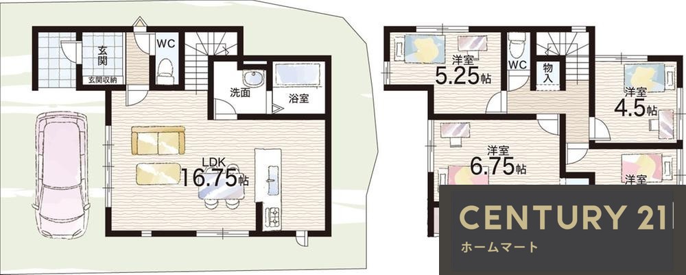 新築戸建 NEW一戸建て菩提町５（初芝駅） 3898万円の詳細情報 大阪府堺市東区菩提町５ 写真14 センチュリー21ホームマート