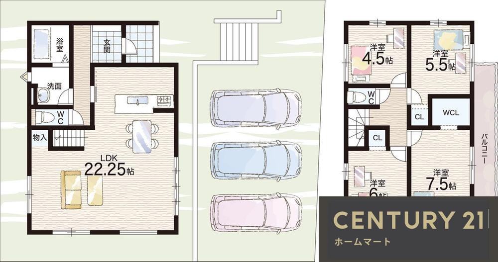 新築戸建 NEW一戸建て国分２ 3598万円の詳細情報 滋賀県大津市国分２ 写真13 センチュリー21ホームマート