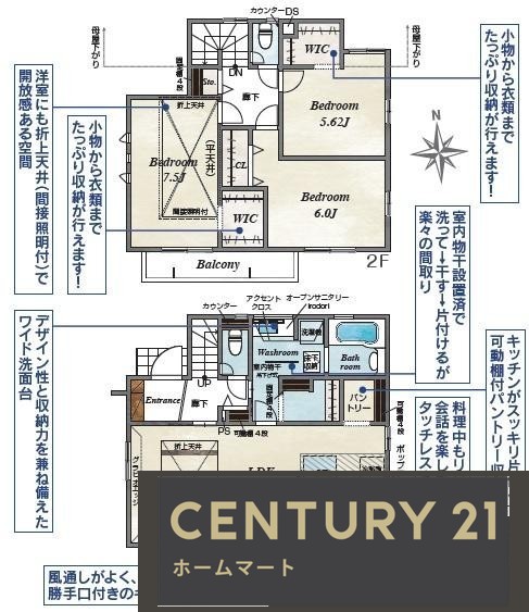 新築戸建 NEW一戸建て香里ケ丘１２ 4490万円～4598万円の詳細情報 大阪府枚方市香里ケ丘１２ 写真8 センチュリー21ホームマート