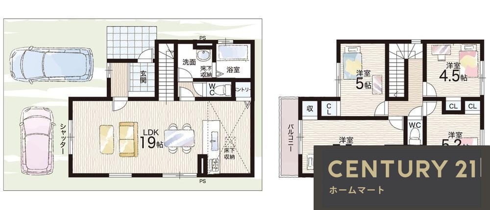 新築戸建 一戸建て松塚（郡津駅） 4448万円・4648万円の詳細情報 大阪府交野市松塚 写真8 センチュリー21ホームマート