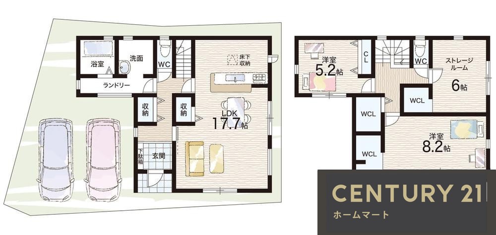 新築戸建 一戸建て澤（二色浜駅） 2680万円・2780万円の詳細情報 大阪府貝塚市澤 写真14 センチュリー21ホームマート