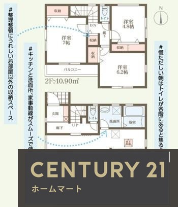 新築戸建 NEW一戸建て本町（寝屋川市駅） 4980万円・5280万円の詳細情報 大阪府寝屋川市本町 写真9 センチュリー21ホームマート