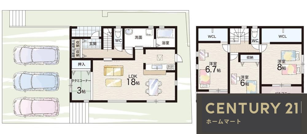 新築戸建 一戸建て若松台３ 4780万円・4980万円の詳細情報 大阪府堺市南区若松台３ 写真14 センチュリー21ホームマート