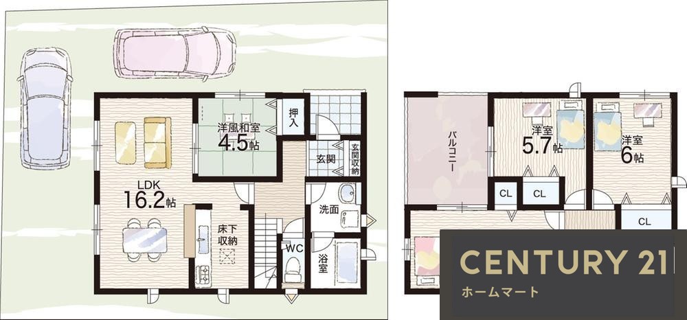 新築戸建 NEW一戸建て今国府町（筒井駅） 2980万円～3180万円の詳細情報 奈良県大和郡山市今国府町 写真14 センチュリー21ホームマート